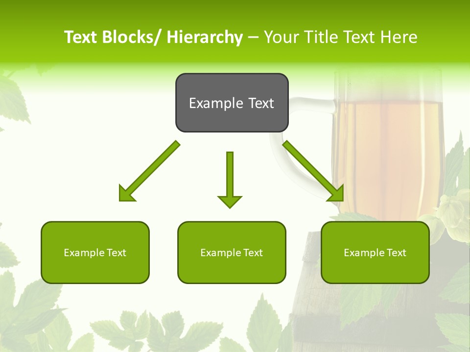 Glass Plant Branch PowerPoint Template
