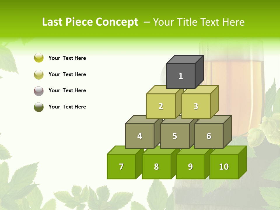 Glass Plant Branch PowerPoint Template