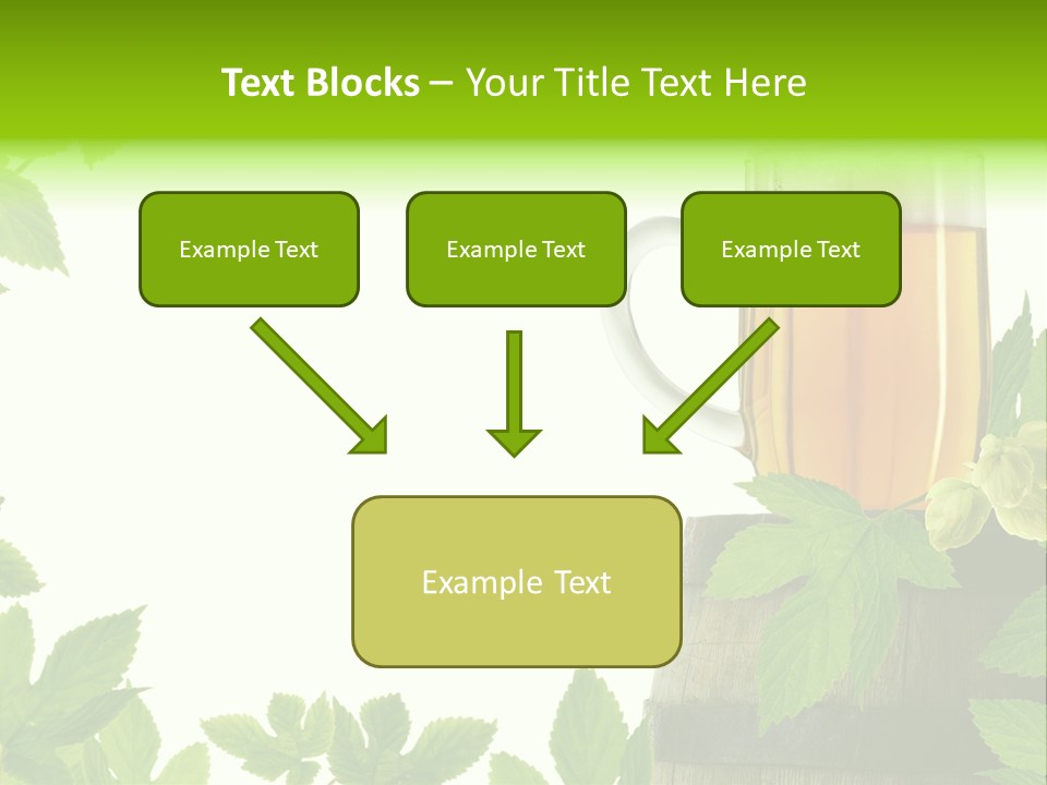 Glass Plant Branch PowerPoint Template