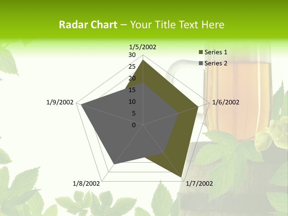 Glass Plant Branch PowerPoint Template