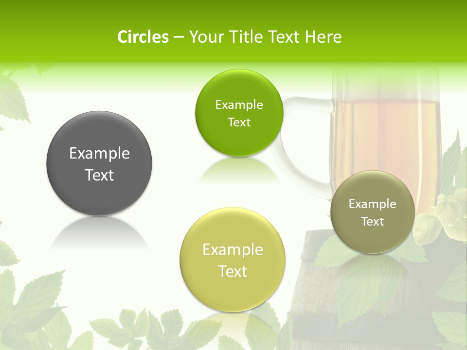 Glass Plant Branch PowerPoint Template