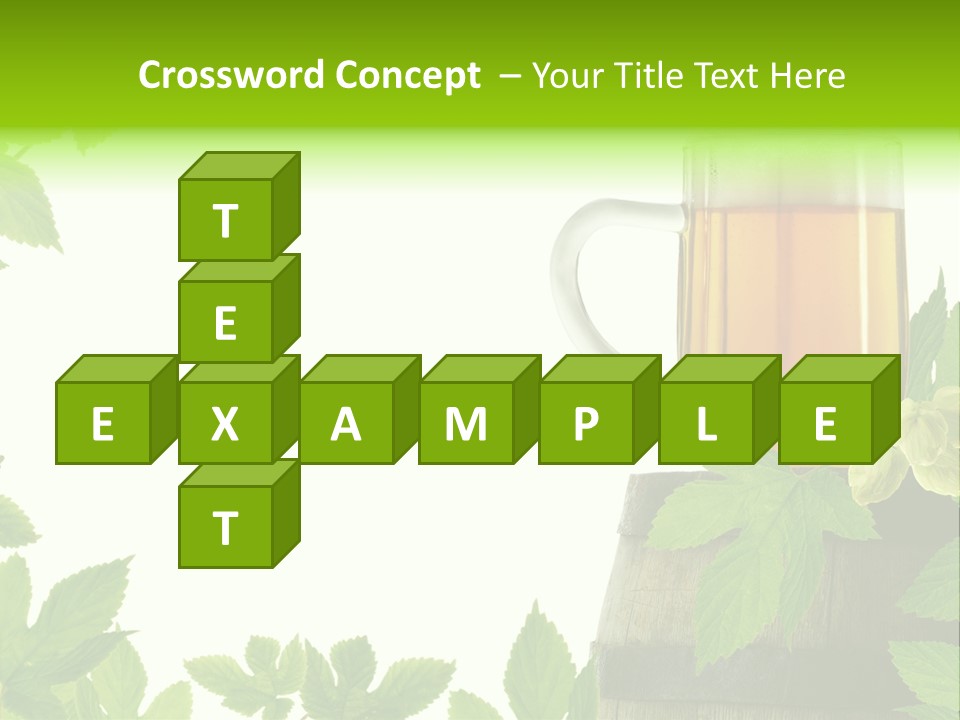 Glass Plant Branch PowerPoint Template