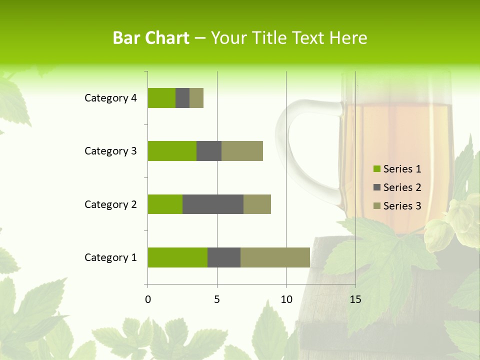 Glass Plant Branch PowerPoint Template