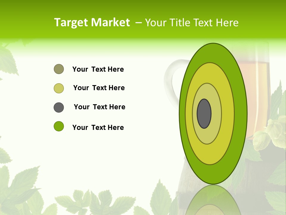 Glass Plant Branch PowerPoint Template