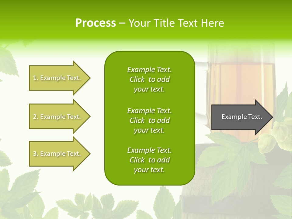 Glass Plant Branch PowerPoint Template