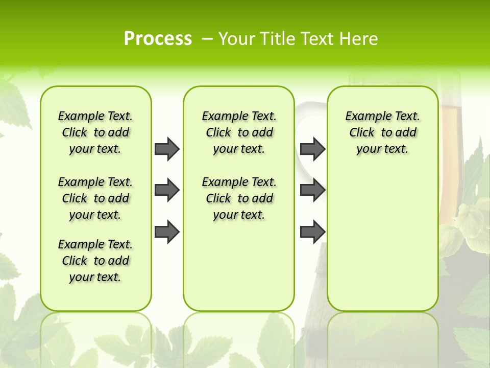 Glass Plant Branch PowerPoint Template