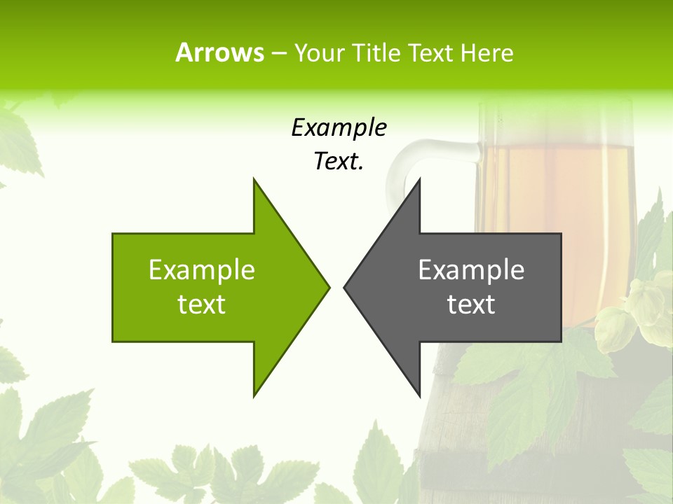 Glass Plant Branch PowerPoint Template