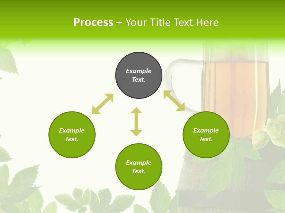 Glass Plant Branch PowerPoint Template