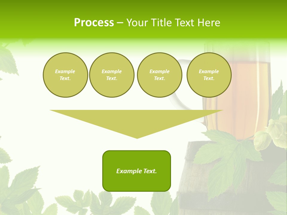Glass Plant Branch PowerPoint Template