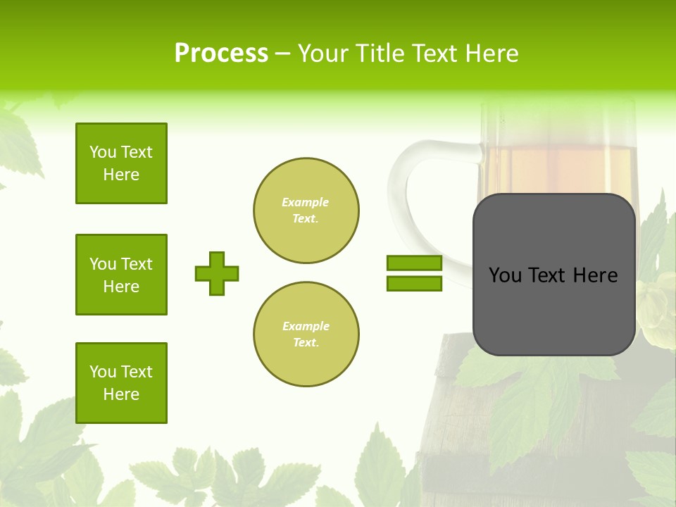Glass Plant Branch PowerPoint Template