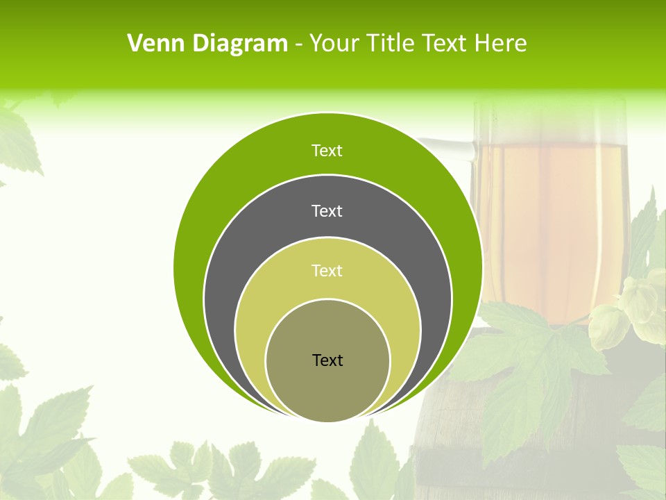 Glass Plant Branch PowerPoint Template