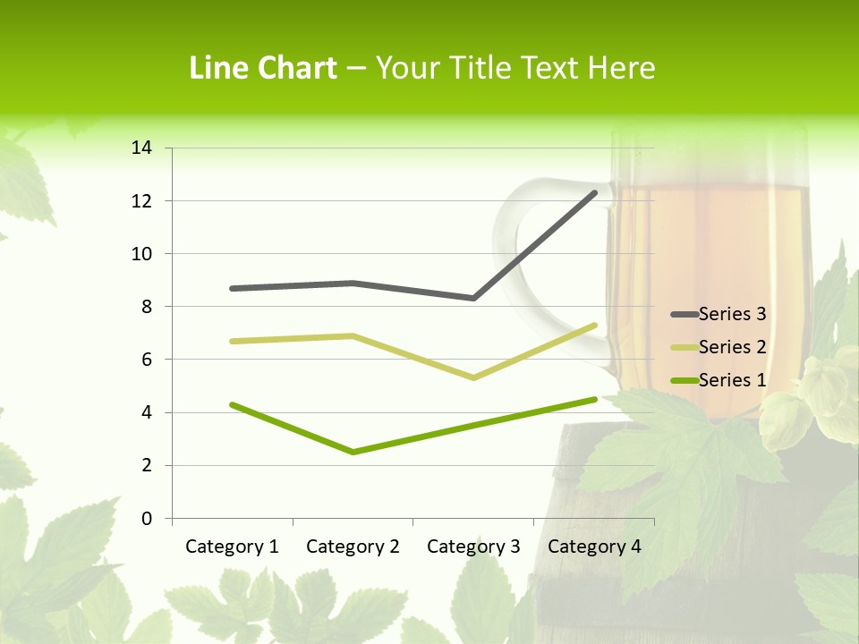 Glass Plant Branch PowerPoint Template