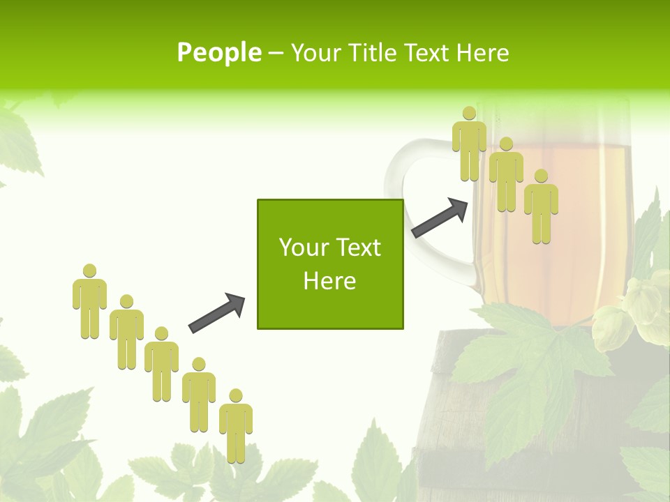 Glass Plant Branch PowerPoint Template