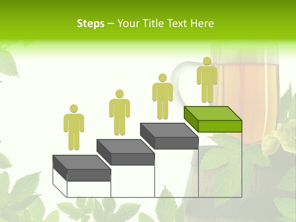 Glass Plant Branch PowerPoint Template