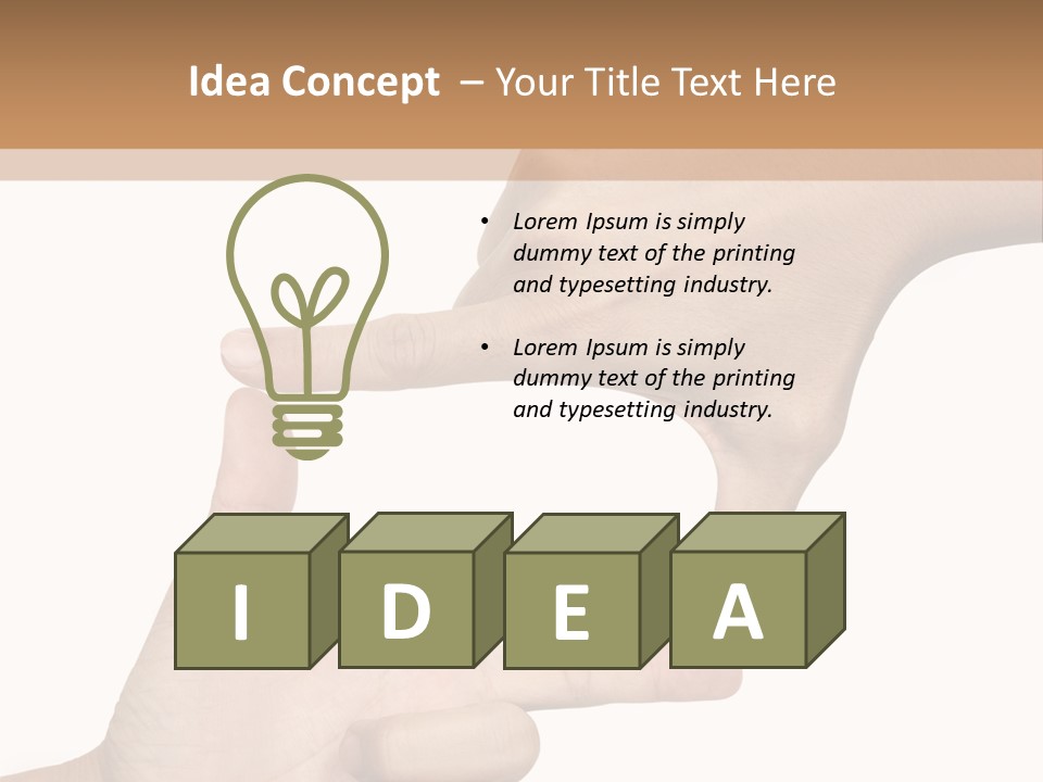 Hands Care Nature PowerPoint Template