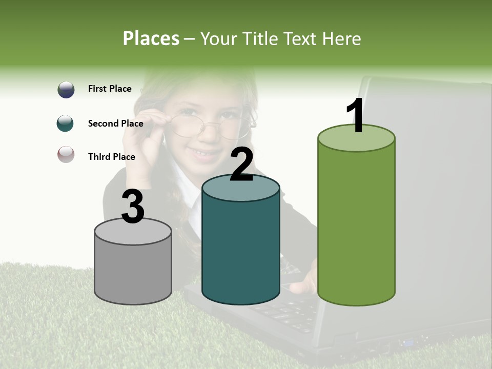 Kid Play Laptop PowerPoint Template