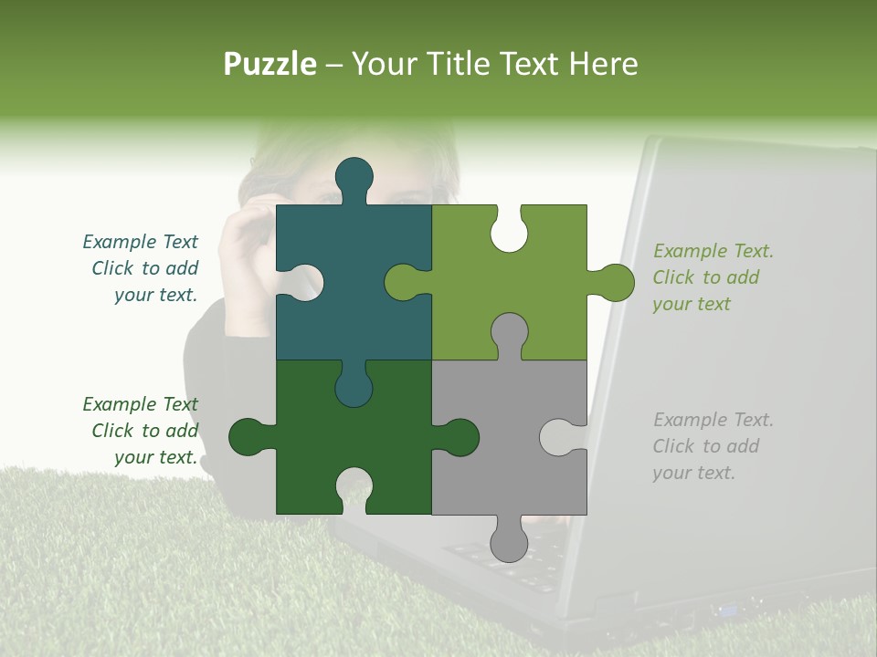 Kid Play Laptop PowerPoint Template