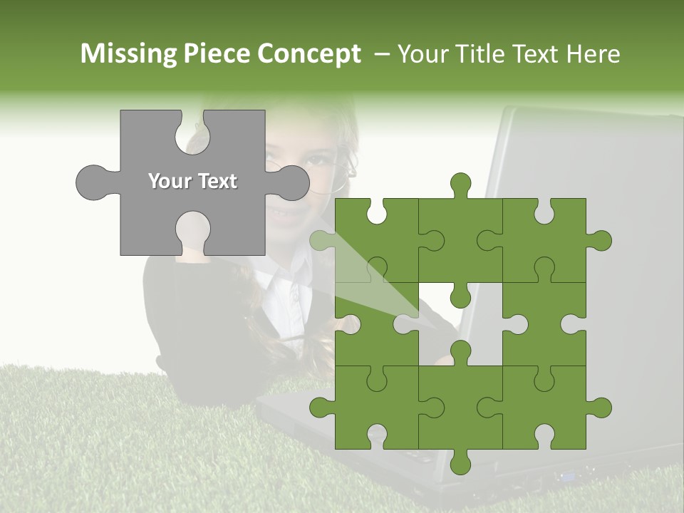 Kid Play Laptop PowerPoint Template