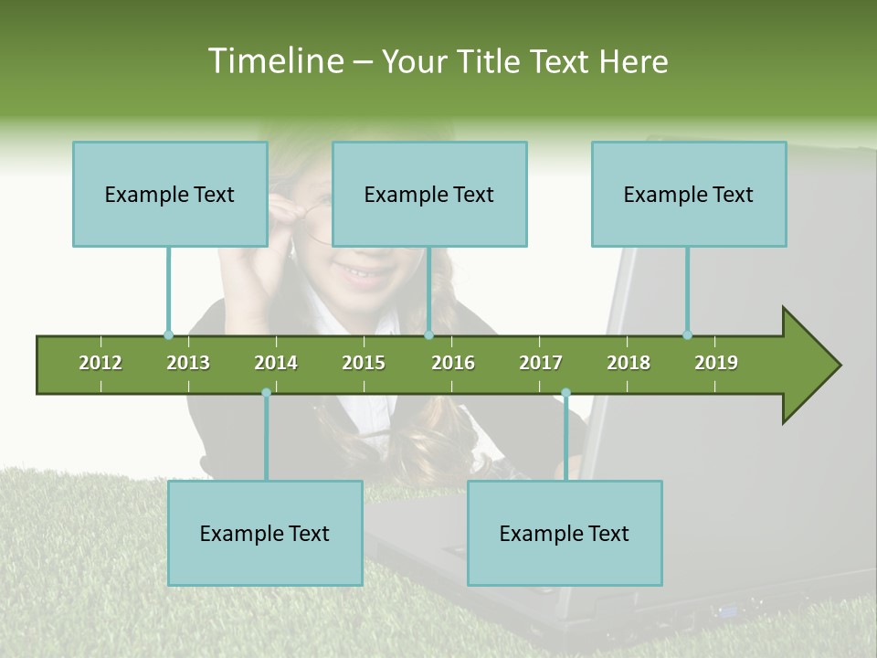 Kid Play Laptop PowerPoint Template