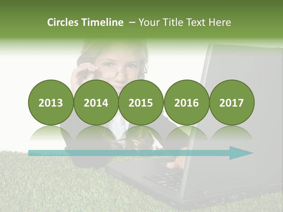 Kid Play Laptop PowerPoint Template