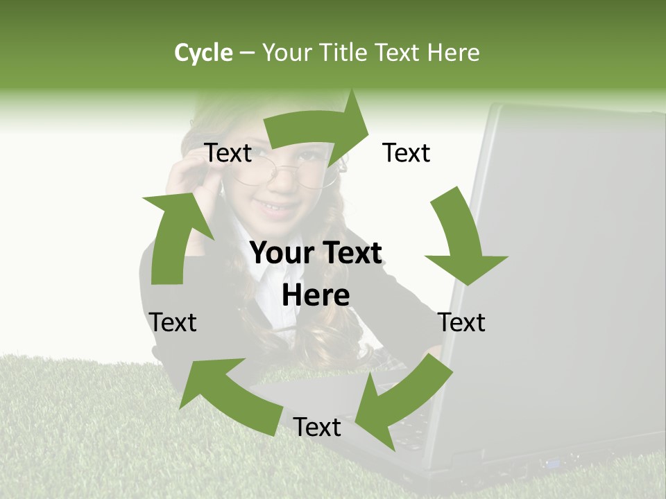 Kid Play Laptop PowerPoint Template