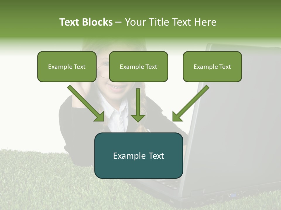 Kid Play Laptop PowerPoint Template