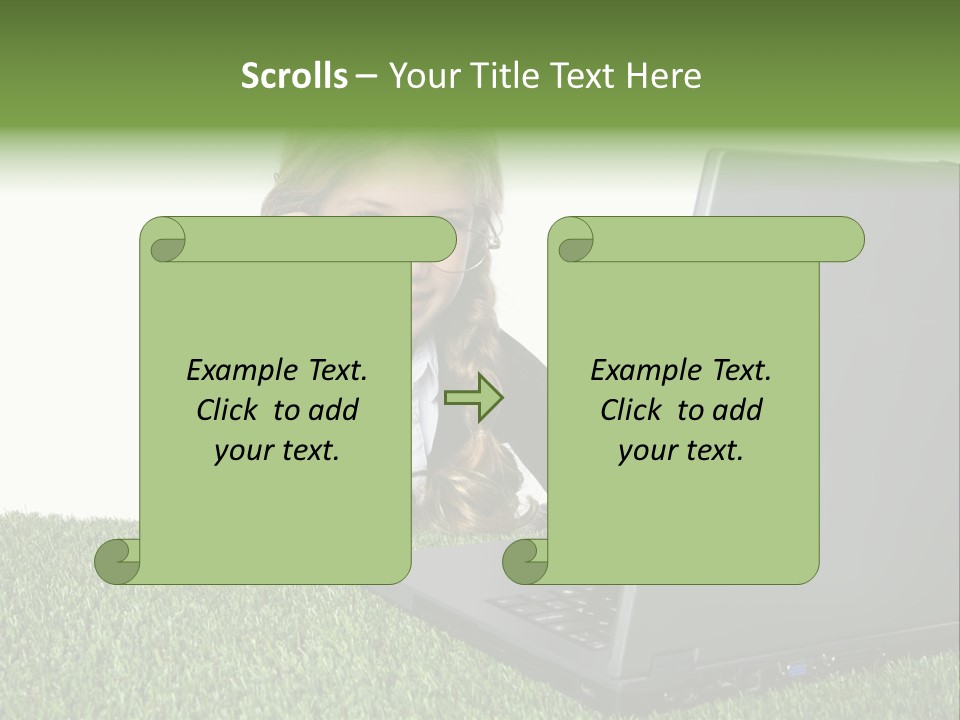 Kid Play Laptop PowerPoint Template