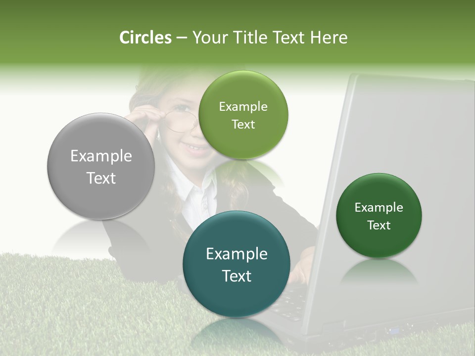 Kid Play Laptop PowerPoint Template