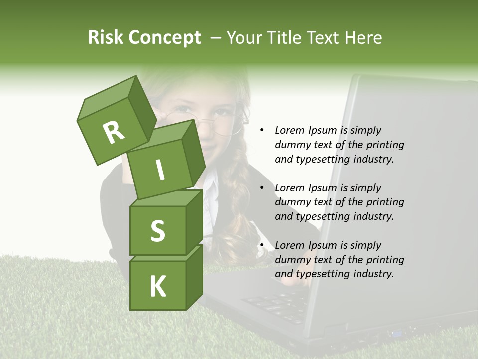 Kid Play Laptop PowerPoint Template