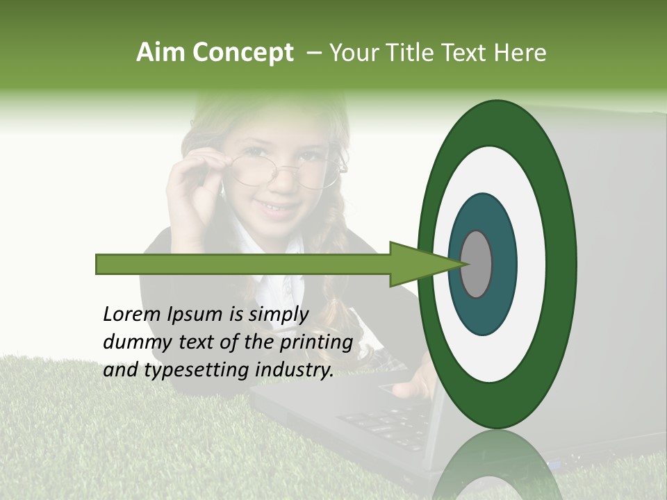 Kid Play Laptop PowerPoint Template