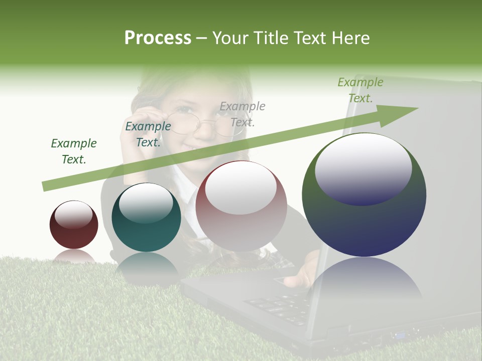 Kid Play Laptop PowerPoint Template