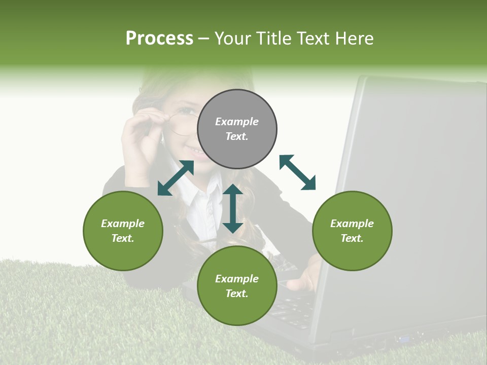 Kid Play Laptop PowerPoint Template