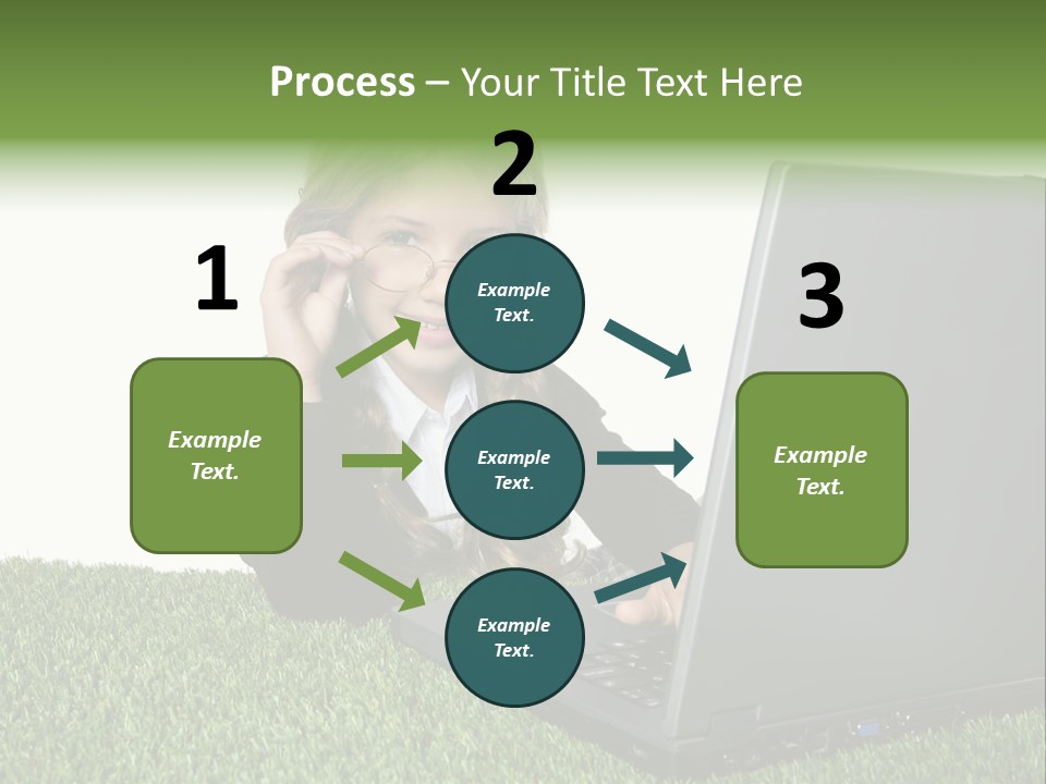 Kid Play Laptop PowerPoint Template