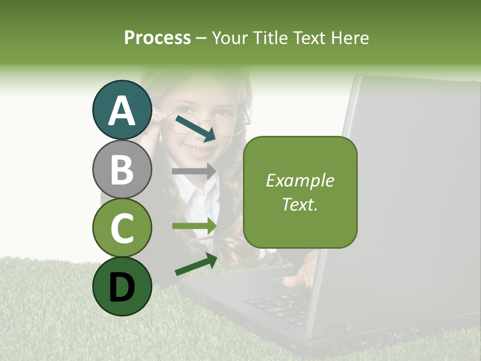 Kid Play Laptop PowerPoint Template