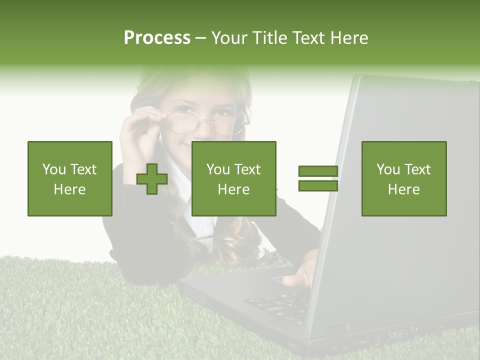 Kid Play Laptop PowerPoint Template