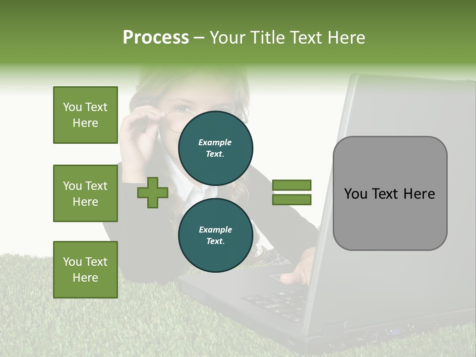 Kid Play Laptop PowerPoint Template
