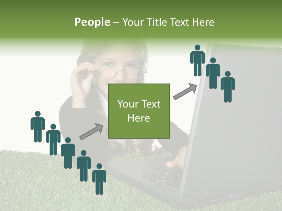 Kid Play Laptop PowerPoint Template