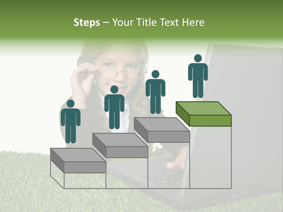 Kid Play Laptop PowerPoint Template