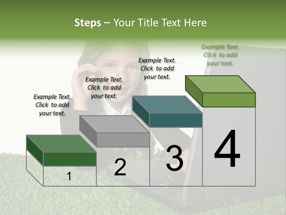 Kid Play Laptop PowerPoint Template