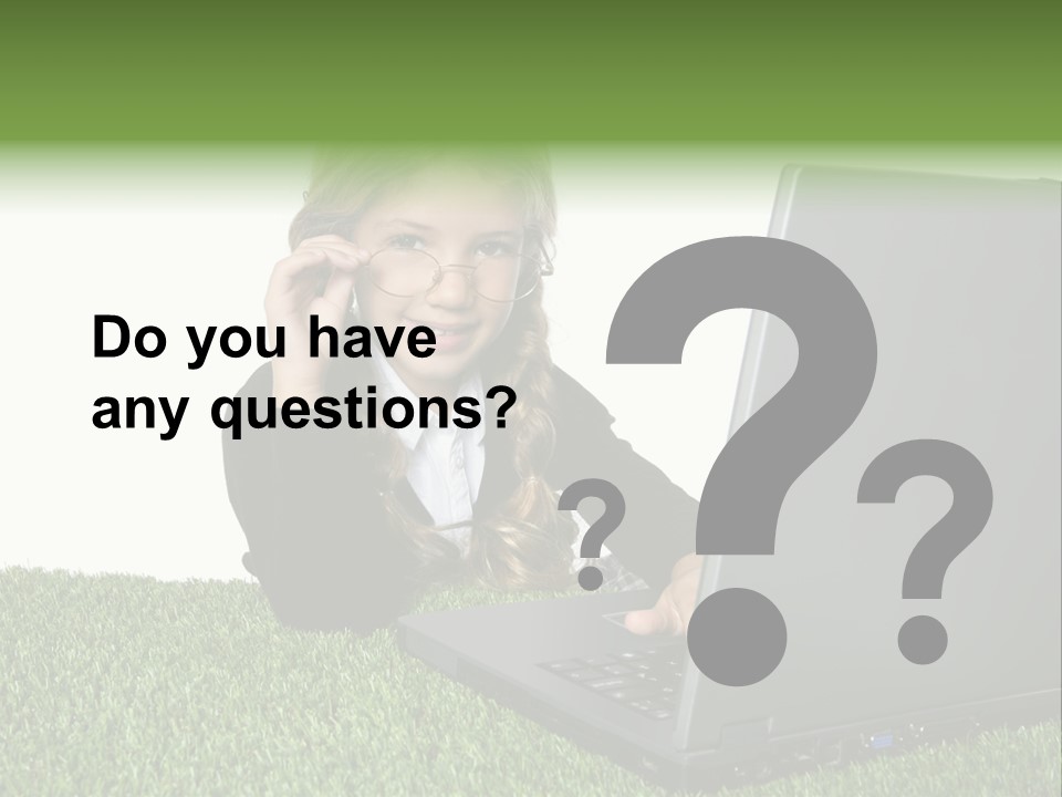 Kid Play Laptop PowerPoint Template