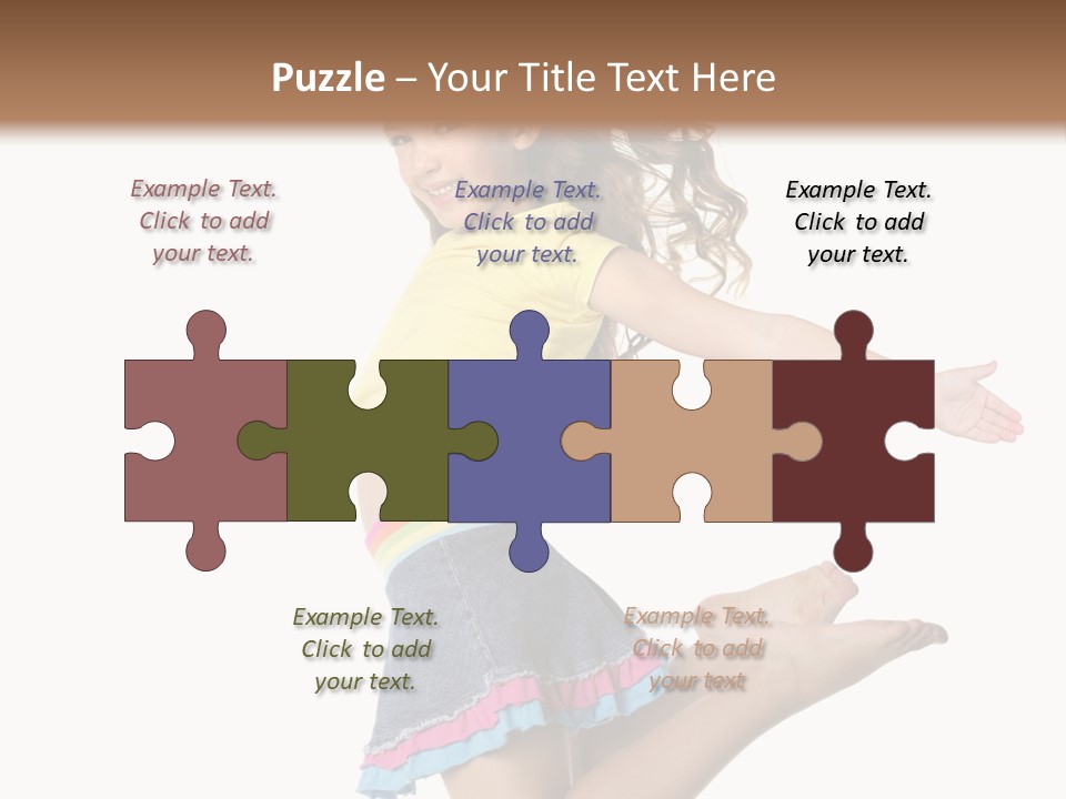 Enjoy Movement Flying PowerPoint Template