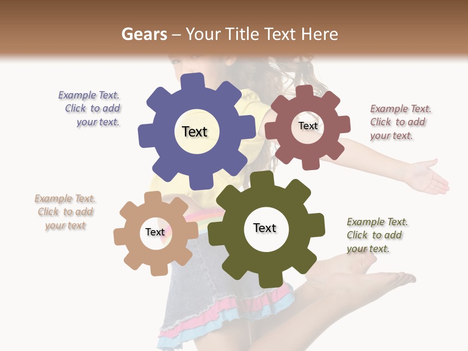 Enjoy Movement Flying PowerPoint Template