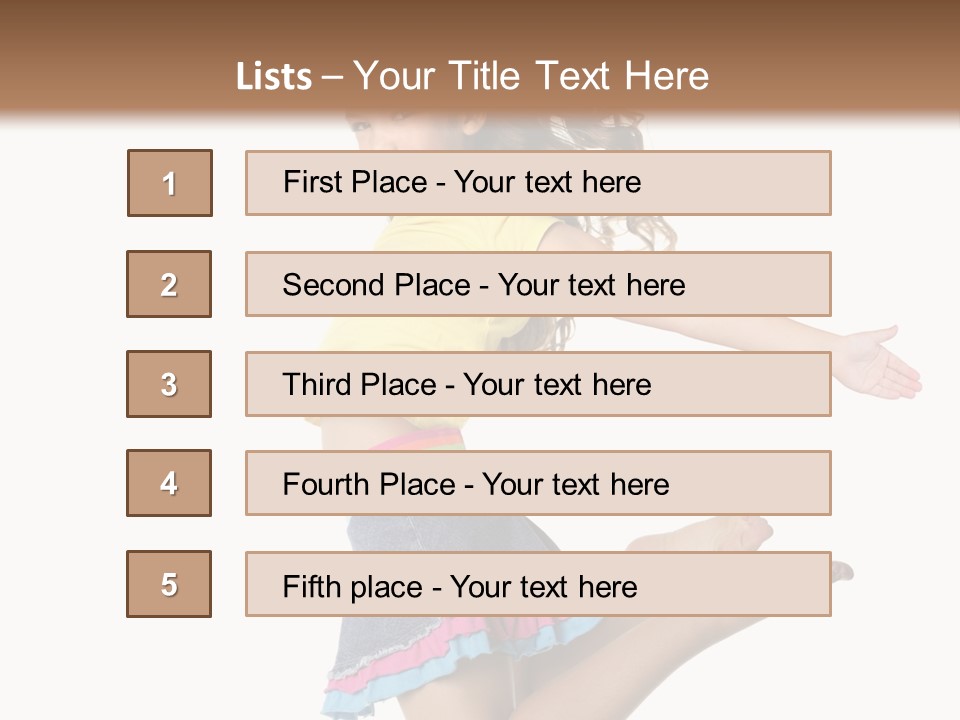 Enjoy Movement Flying PowerPoint Template