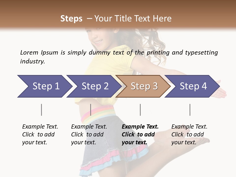 Enjoy Movement Flying PowerPoint Template