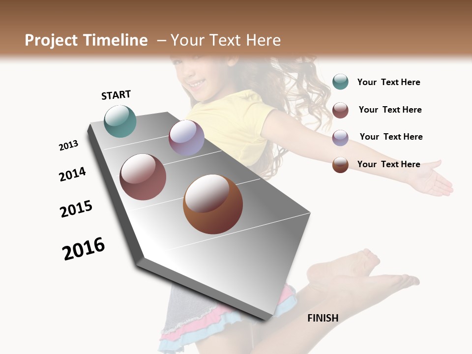 Enjoy Movement Flying PowerPoint Template