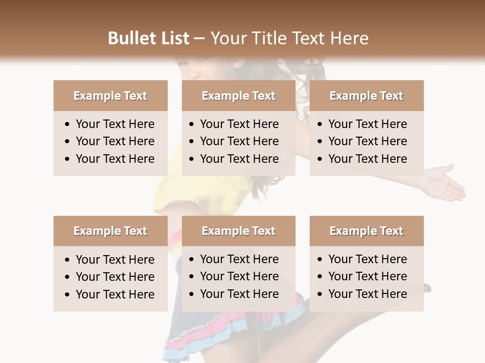 Enjoy Movement Flying PowerPoint Template