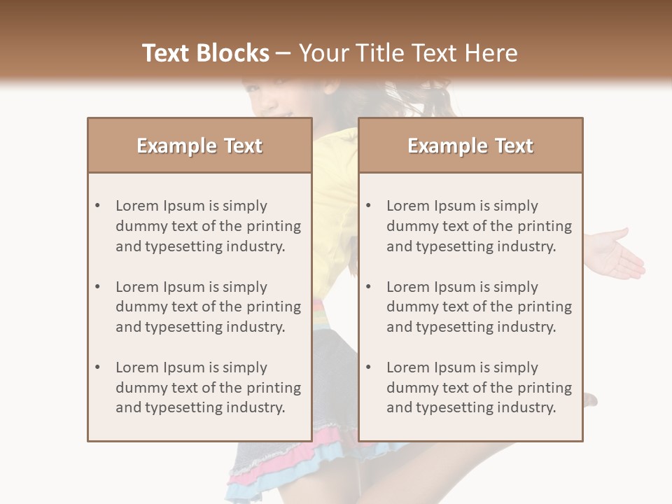 Enjoy Movement Flying PowerPoint Template