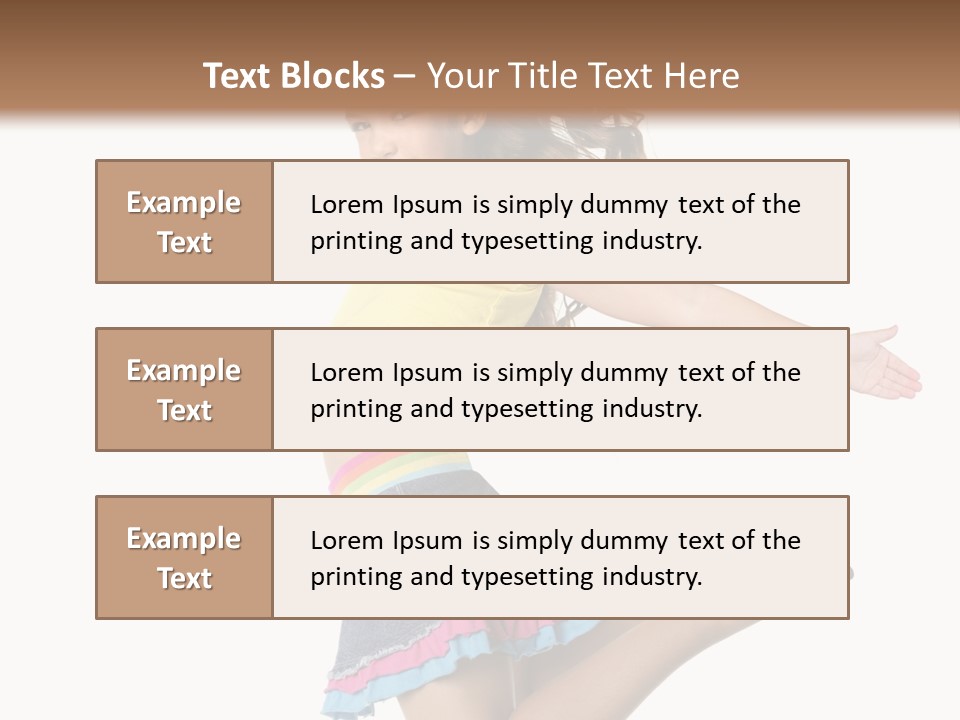 Enjoy Movement Flying PowerPoint Template