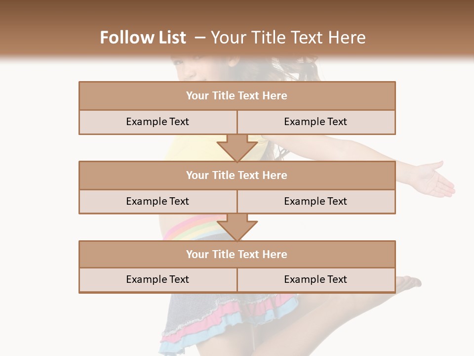 Enjoy Movement Flying PowerPoint Template