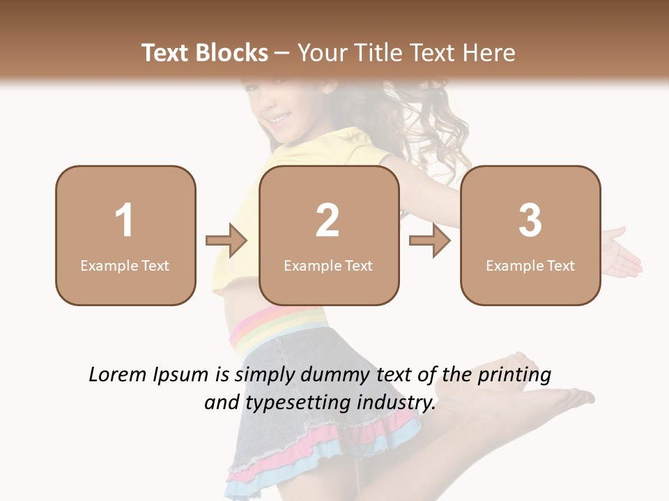 Enjoy Movement Flying PowerPoint Template